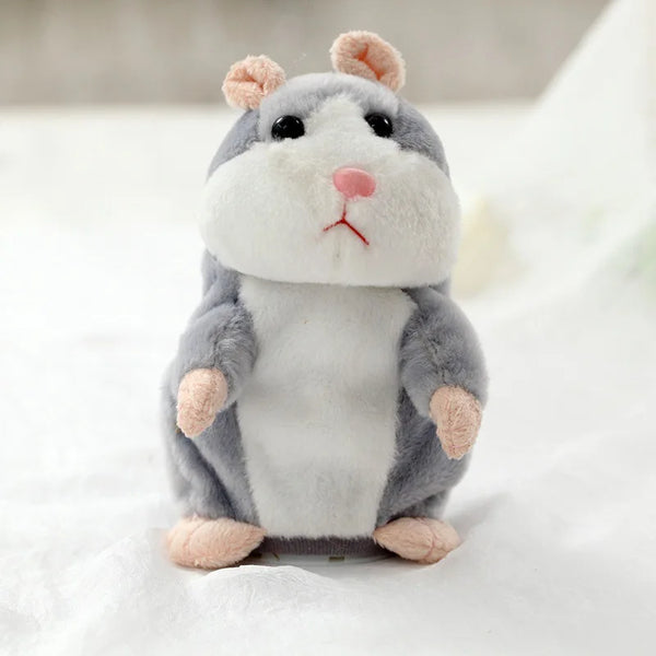 Grau | Pädagogisches sprechendes Hamster-Plüschtier für Kinder
