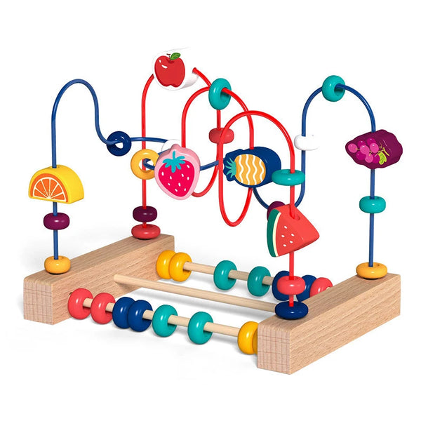 Früchte | Pädagogisches Roller Coaster Abakus-Spielzeug für Kinder