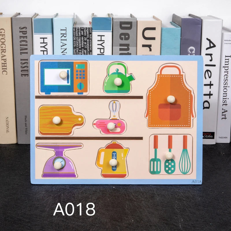 LittleChefs | Hölzerne Puzzles Lernspielzeug
