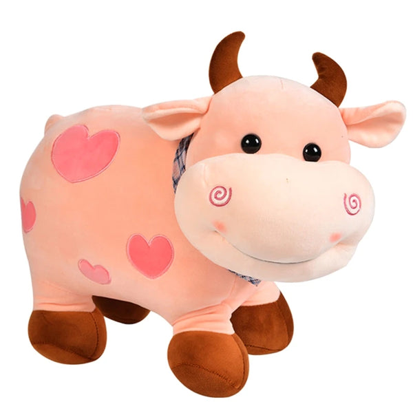 Pink Cow | Weiches Stofftier für Kinder