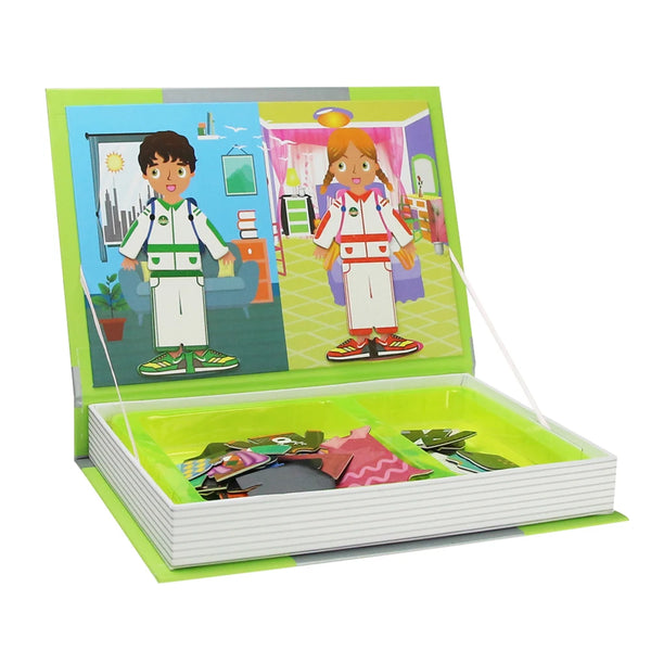 Kreativ Pädagogisches Magnetpuzzle-Buch für Kinder | Set von 2