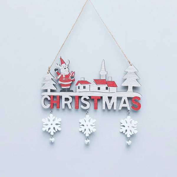 Weihnachts-Holzschilder für Kinder | 2er-Bündel