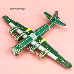 Verspieltes Flugzeug | Handgemachtes Puzzle Cartoon Gebäude Modellspielzeug für Kinder