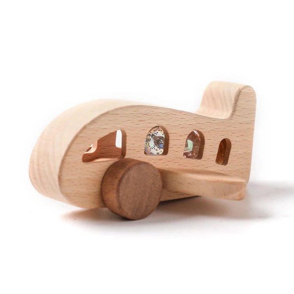 Flipperflugzeug | Pädagogisches Holzspielzeugzug für Kinder