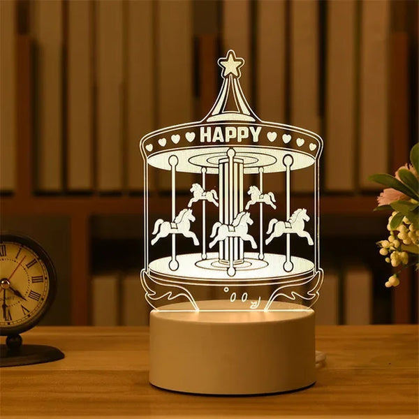 Karussell | LED-Nachtlicht Lampe für Kinder