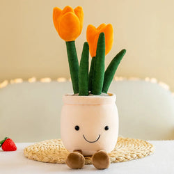 Frühlings-Tulpen Lehrreiches Kuscheltier Pflanze für Kinder | 3er-Bundle