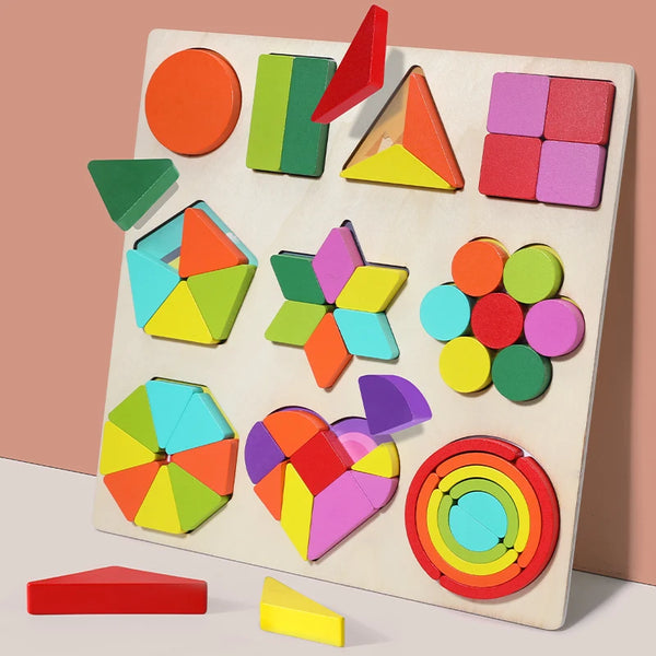 Helle Köpfe Bildungs-Puzzle für Kinder | Set aus 2