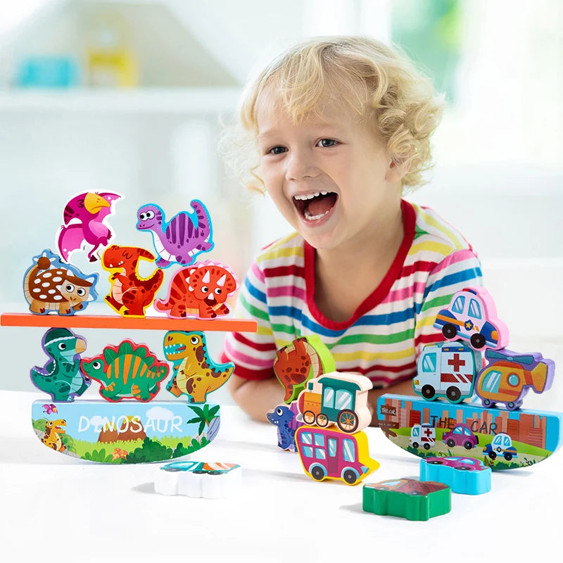 JurassicJenga | Hölzernes Stapelblockspielzeug