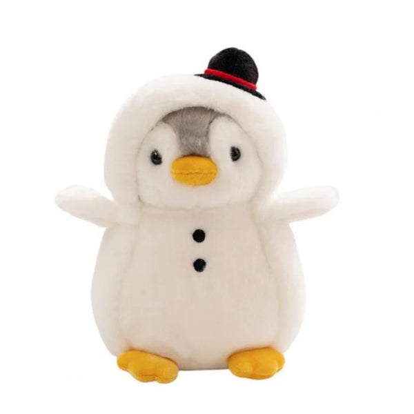 Weißer Pinguin | Weiches Plüschspielzeug für Kinder