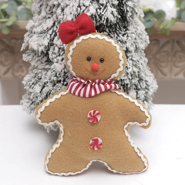 Kleines Mädchen & Junge Lebkuchen-Ornament für Kinder | 2er-Set