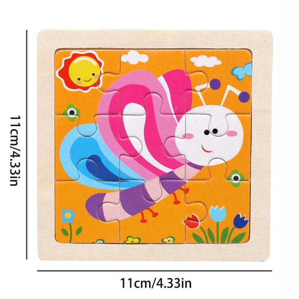 Montessori Holzpuzzle | Fliege