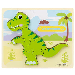 Tyrannosaurus | Lernspielzeug Holz-Dinosaurier Puzzle für Kinder