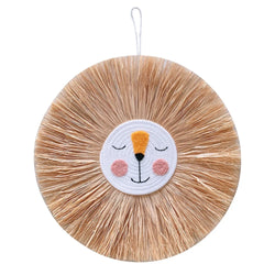 Süßes Tierkopf Ornament | Charmanter Löwe Wandanhänger
