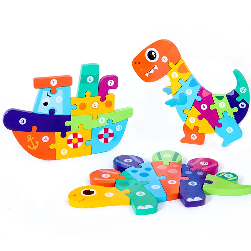 DigItUp | Buntes Holzpuzzle