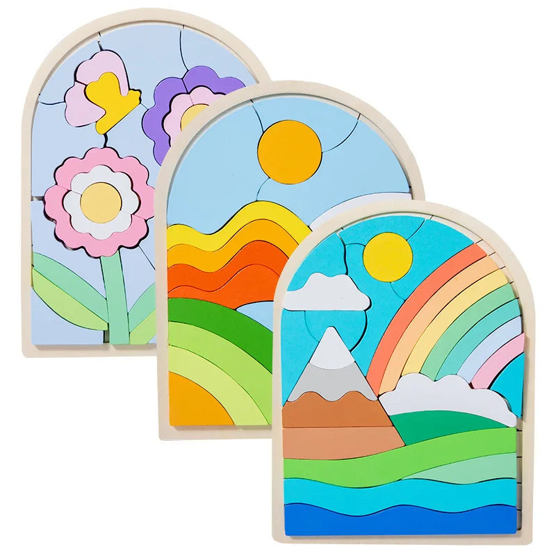 ColorArc | Regenbogen Puzzle aus Holz