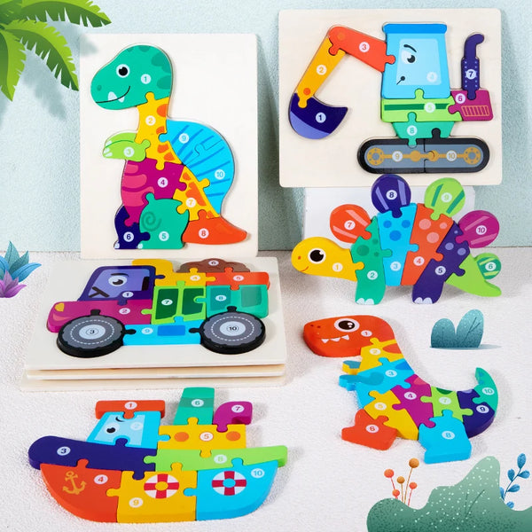 DigItUp | Buntes Holzpuzzle
