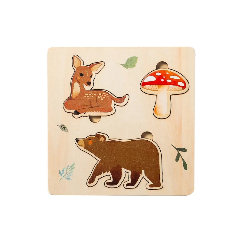 EnchantedForest | Holzmuster Zuordnungspuzzle
