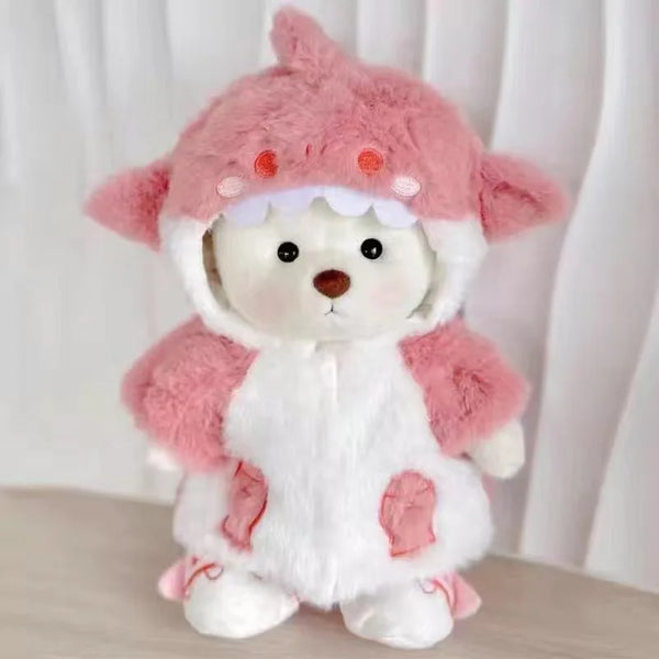 Festlicher Charme-Bär | Kuschelige Plüschpuppe für Kinder