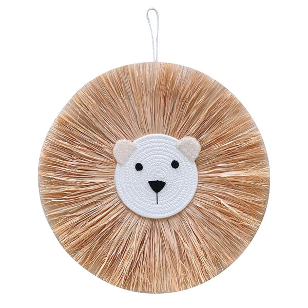 Süßes Tierkopf Ornament | Spielerischer Löwe Deko fürs Kinderzimmer