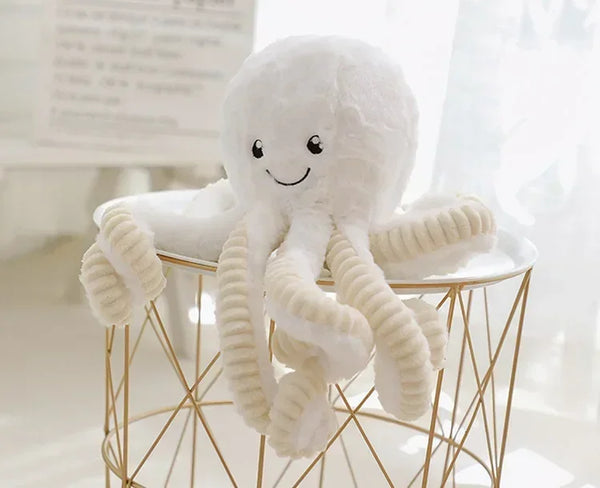Gefülltes Plüschspielzeug Oktopus für Kinder | Set aus 2
