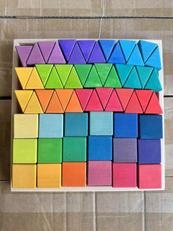 CreativeMix | Regenbogen Holzklötze
