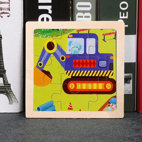UltimateExplorer | 3 Bündel Cartoon Puzzle aus Holz