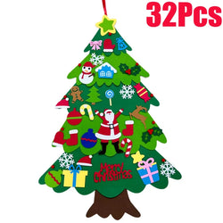 Festlicher Filzbaum Weihnachtsornament für Kinder | Set aus 3
