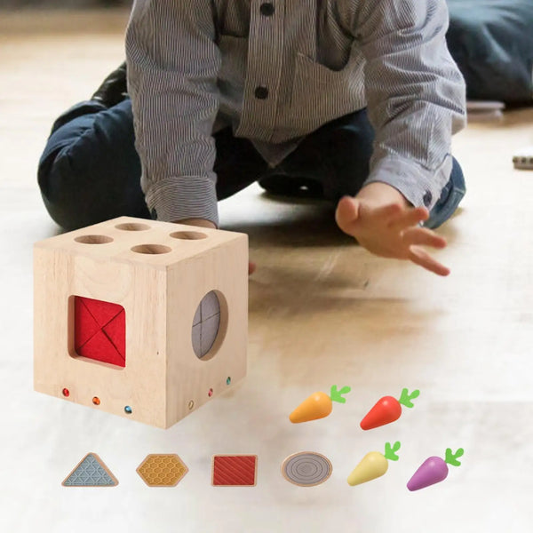 Aktivitätswürfel aus Holz | Lernspielzeug für Kinder