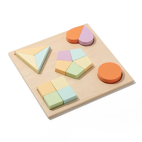 Holzformen-Puzzles für Kleinkinder | 3er-Bündel