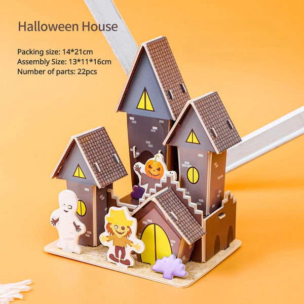 Pädagogisches kreatives Schlossbau-Puzzle für Kinder | Set von 2