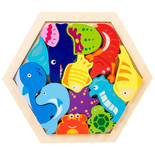 Lernspielzeug aus Holz für Kinder | Set aus 3