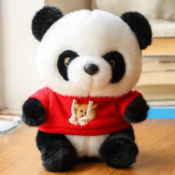 Niedliches weiches Panda Plüschtier-Set für Kinder | 2er-Pack