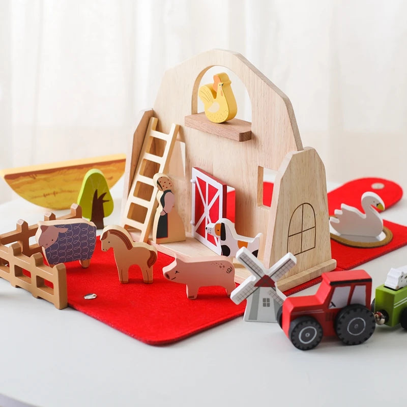 Holzklötze Spielzeug | Montessori Stapel- und Balancespielzeug für Kinder