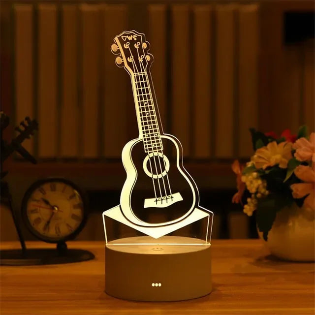 Gitarre | LED-Nachtlicht Lampe für Kinder