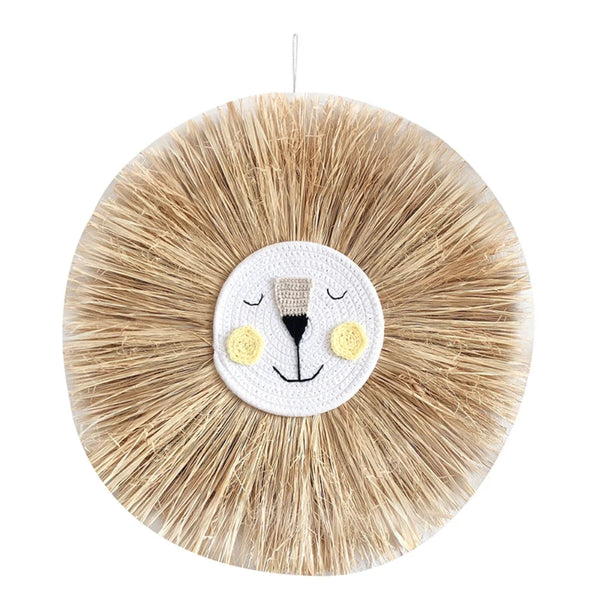 Süßes Tierkopf Ornament | Verspielte Löwen Deko für Spielzimmer