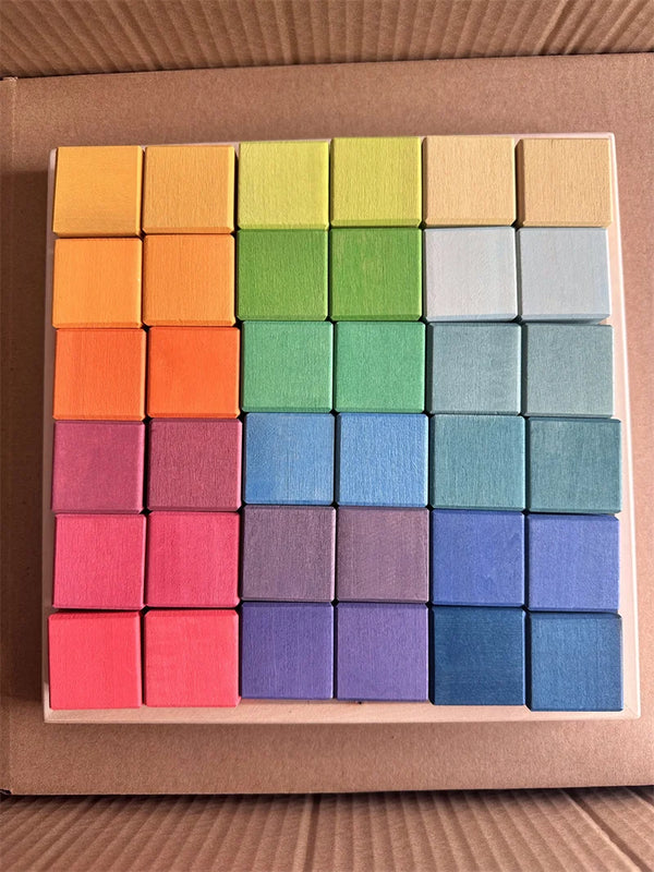 RainbowCube | Regenbogen Holzklötze