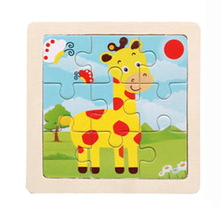 Montessori Holzpuzzle | Giraffe