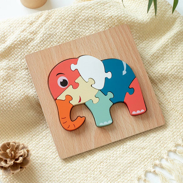 Elefant | Lernspielzeug-Puzzle für Kinder