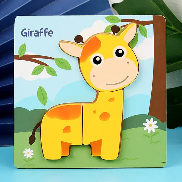 Lern-Holzpuzzle-Spielzeug für Kinder | Bundle von 3