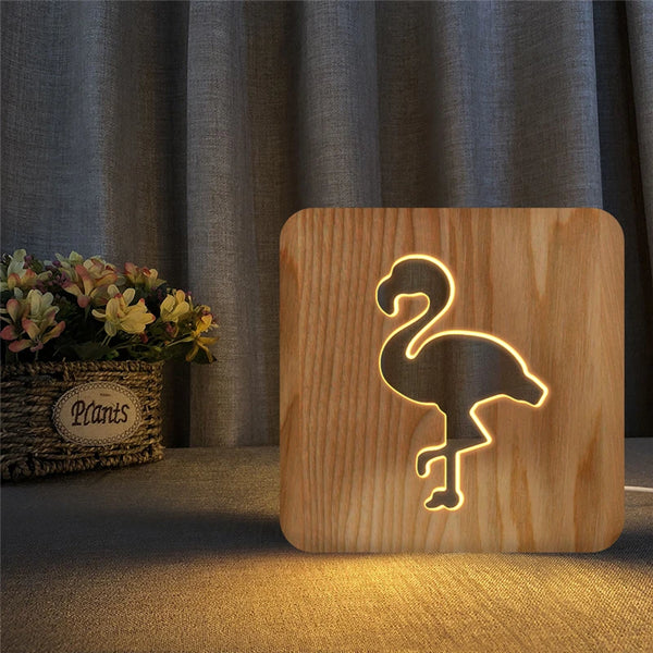 Komfort-Charm | Holz-Nachtlicht Niedliches Tier-Spielzeug Für Kinder