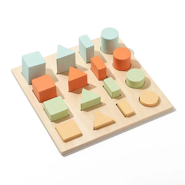 Holzformen-Puzzlespiel für Kleinkinder | Sinnes-Pack