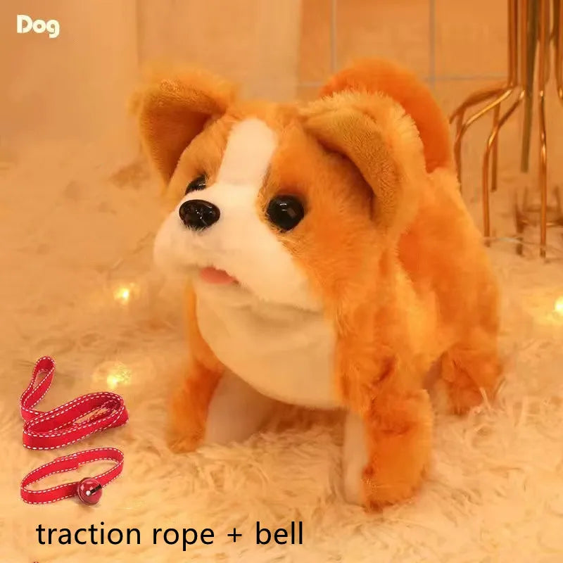 Shiba Inu | Elektrisches Bell- und Lauf-Hundespielzeug für Kinder