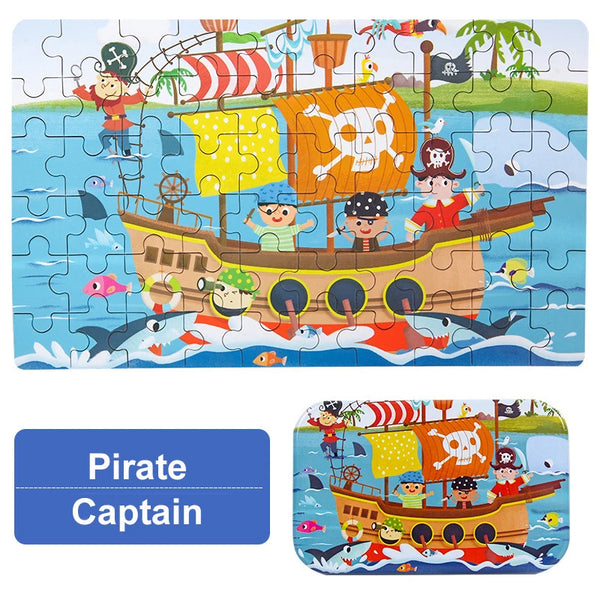 Erkundung Frühe Lernpuzzle für Kinder | Set von 2