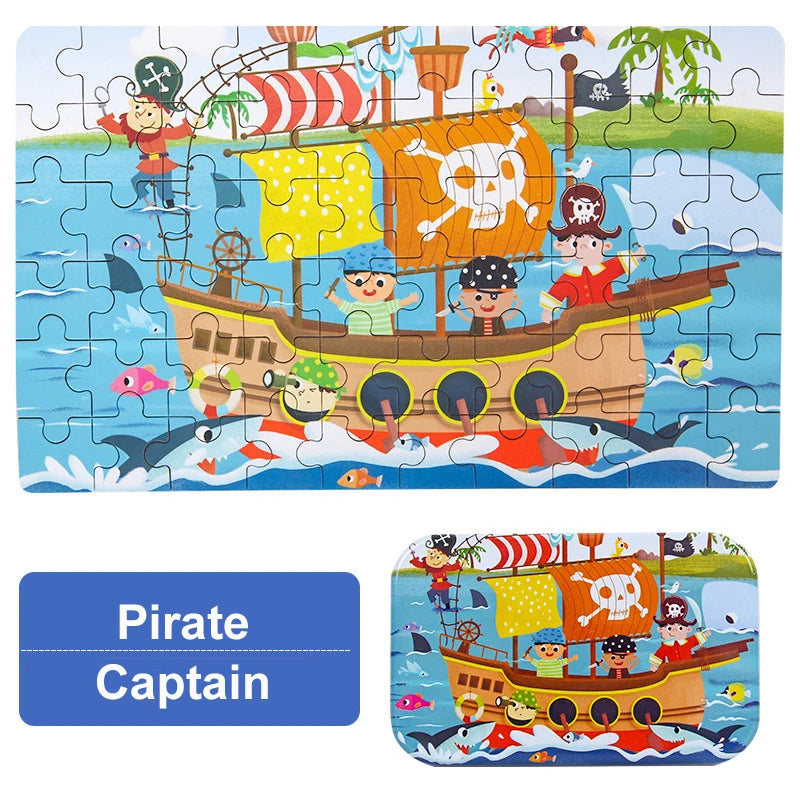 Erkundung Frühe Lernpuzzle für Kinder | Set von 2