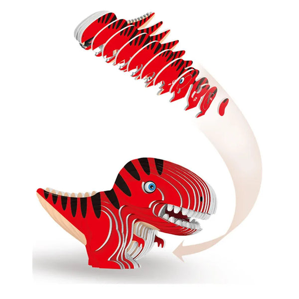 Dino-Abenteuer Kartonmodell für Kinder | 3er-Bundle