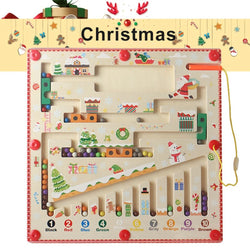 Magnetisches Farbabgleich-Holzpuzzle-Spielzeug für Kinder | Set aus 2