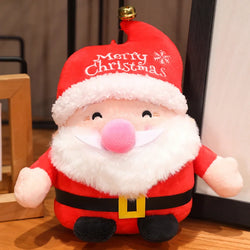 Weihnachtsmann Kind | Kuscheltier Glückliches Weihnachtsplüschtier für Kinder