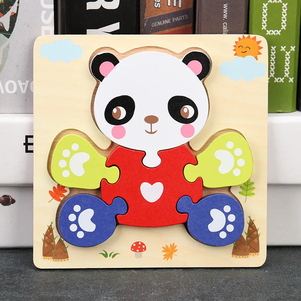 SnailFlight | 3 Bündel Hölzerne Puzzles für Kinder