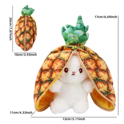 Ananas-Hase | Gefülltes Obstkaninchen-Spielzeug für Kinder