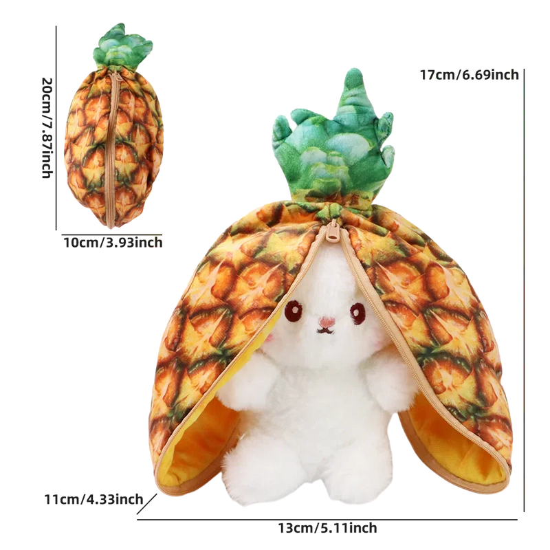 Ananas-Hase | Gefülltes Obstkaninchen-Spielzeug für Kinder
